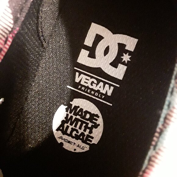 DC Denim and Plaid Recycled Vegan Platform Sneakers - Picture 6 of 8